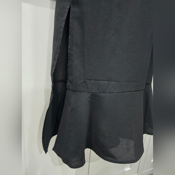 NWOT Black Sleeveless Midi Dress – XL (Anrabess) Adjustable Tie Straps - Picture 4 of 16